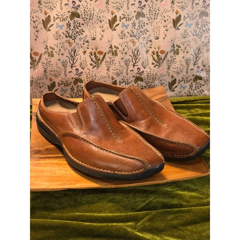 Cole Haan Nike Air Mens Brown Leather Slip On Loafers Casual Shoes Size 10M